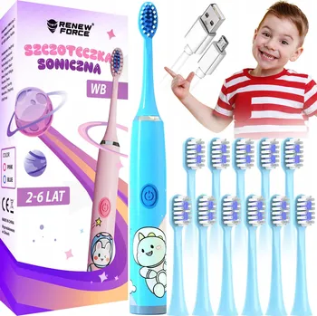 Péče o chrup Sonický Kartáček KOSMICKÝ PRO DĚTI Elektrický zubní kartáček +12 náhradních hlavic