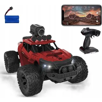 RC model auta AUTO NA DÁLKOVÉ OVLÁDÁNÍ 2v1 CRAWLER JEEP S KAMEROU A FPV NÁHLEDEM, RC MODEL