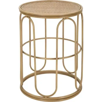 Konferenční stolek Ratanový odkládací stolek Samui 40 cm hnědý