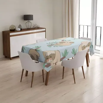 ubrus Sablio Ubrus Lenochodi na větvi - 130x170 cm