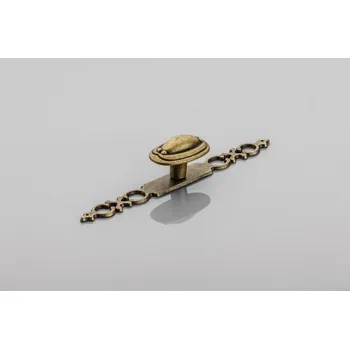 Nábytkové kování Nábytková úchytka GTV WP146, C=128mm, L=136mm, staromosaz UZ-WP1146-04