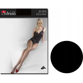 Dámské punčochy Punčocháče hladké Adrian EXCLUSIVE 20den černé Nero velikost 3