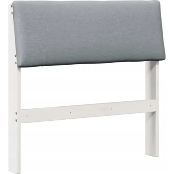 Čalouněné čelo postele Světle šedá 80 cm Masivní borové dřevo