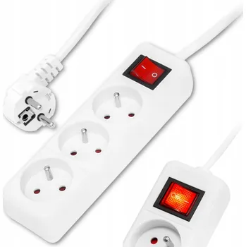 Napájecí kabel Prodlužovací Kabel Reball 1,5 m 3 ks bílá