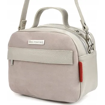 Kabelka Beltimore kabelka z pravé kůže šedá