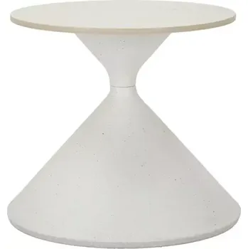 Konferenční stolek Odkládací stolek White 42 cm mramor/bílý
