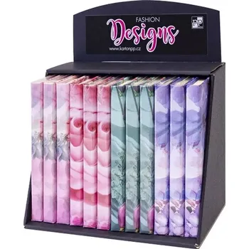 Zápisník Karton P+P Zápisník A6 displej po 12 ks BLOOM