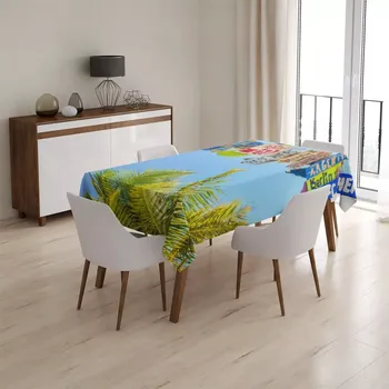 ubrus Sablio Ubrus Ukazatele měst - 90x90 cm