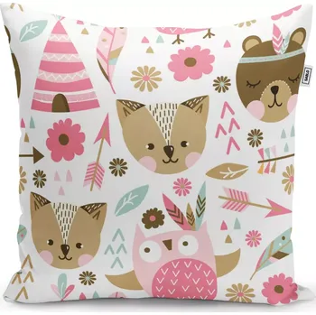 Polštář Sablio Polštář Lesní zvířátka - 40x40 cm