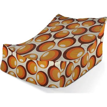 Sedací pytel Sablio Sedací vak Lounge Karamelové kruhy - 80 x 95 x 50 cm