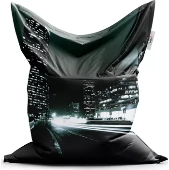 Sedací pytel Sablio Sedací vak Classic Noční ulice - 150x100 cm