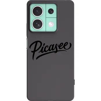 Pouzdro na mobilní telefon Picasee silikonový černý obal pro Xiaomi Redmi Note 13 5G - Picasee - old logo - black