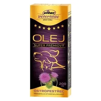 VITAR Veterinae Ostropestřec olej 200ml 5x