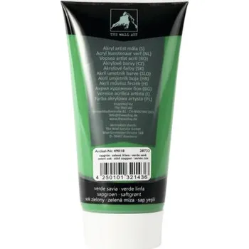 Speciální výtvarná barva Akrylová barva křiklavě zelená 200 ml