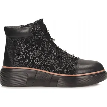 Dámská zimní obuv Dámské boty kotníkové boty kožené Filippo na platformě, na zip, zimní boty vel. 37