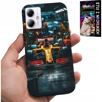 Pouzdro na mobilní telefon POUZDRO PRO MOTOROLA MOTO G54 5G - FORMULE 1 ZÁVODNÍ AUTA MNOHO VZORŮ