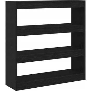 Knihovna Regál VidaXL 30 x 103 x 100 cm, černý dub