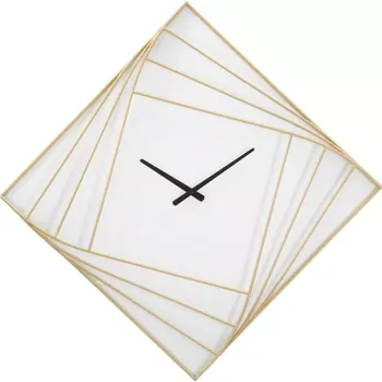 Hodiny Nástěnné hodiny Line 85 cm zlaté/bílé