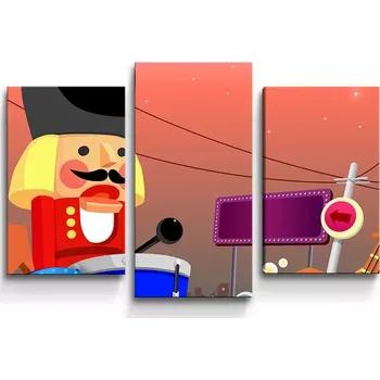 Obraz Sablio Obraz - 3-dílný Bubeníček - 75x50 cm