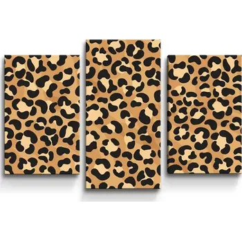Obraz Sablio Obraz - 3-dílný Gepardí vzor - 75x50 cm
