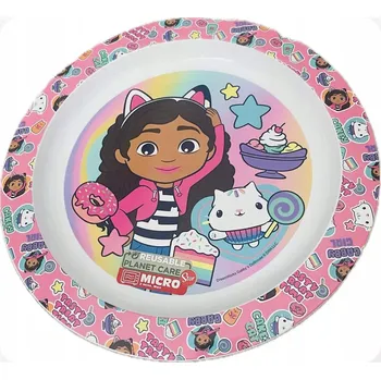 Talíř Talířek Gábinin Kouzelný Domek pro děti, dětský talířek 22 cm nerozbitný