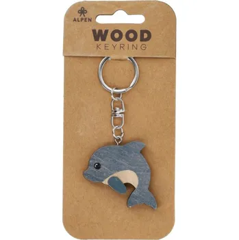 Přívěsek Dřevěný přívěsek Delfín