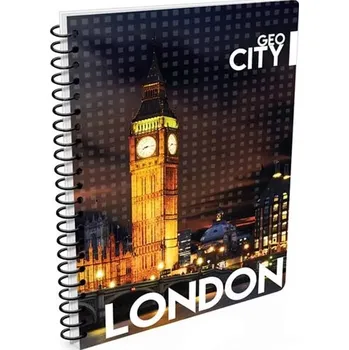 Kroužkový blok A6 linkovaný London – KARTON P+P