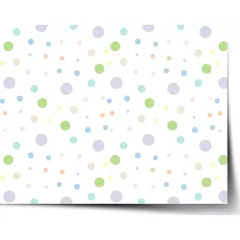 Plakát Sablio Plakát Barevné puntíky - 60x40 cm