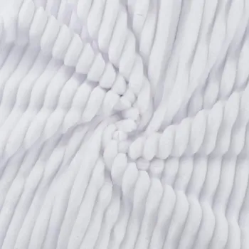 Minky proužek - Bílá