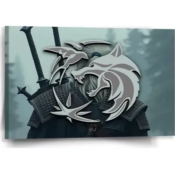 Obraz Sablio Obraz Zaklínač V mlze - 60x40 cm