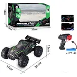 Mamido Auto na dálkové ovládání RC Terénní 1:18 s LED světly 2,4 GHz zelené