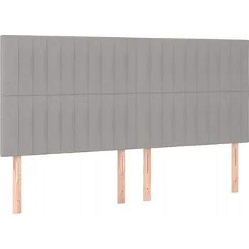 Čelo postele světle šedé 160x118/128cm 4 ks