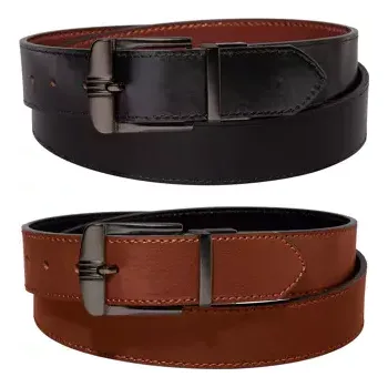 Opasek Atlas For Men Oboustranný opasek 2 v 1, Černá, Velikost 95 Q1104