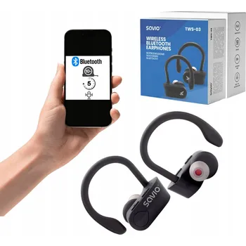Sluchátka Bezdrátová sluchátka do uší Savio TWS-03