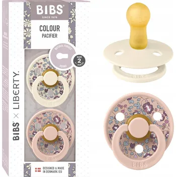 dudlíky Dudlík Bibs kulatý kaučukový vícebarevný 2 ks 6 m+