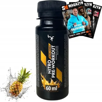 Anabolizér BodyFuse Nitro Pre-Workout Shot Elite Series Shot 60 ml Ananas Kofein