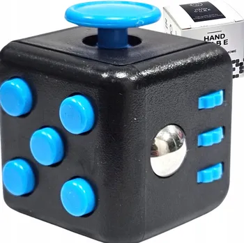 Hlavolam HAND CUBE ! ANTISTRESOVÁ KOSTKA FIDGET CUBE TOYS tlačítka knoflíku do ruky