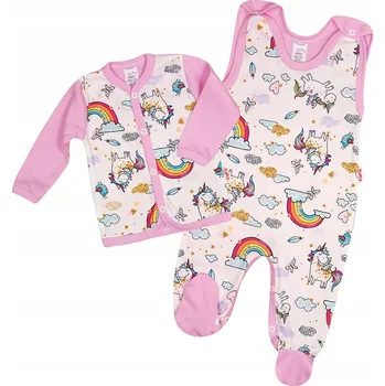 KAFÍTEK + ROZEPÍNACÍ OVERAL JEDNOROŽCI VEL. 68 KLEKLE