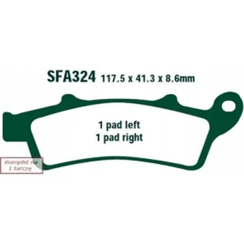 Brzdová destička Destičky ebc Kymco Downtown People EBC SFA324HH