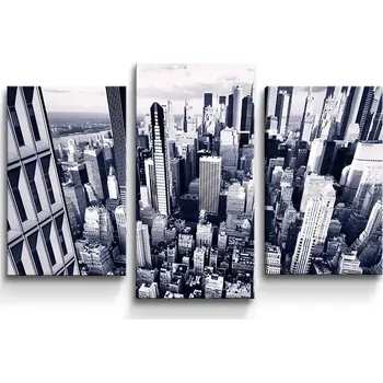 Obraz Sablio Obraz - 3-dílný Mrakodrapy 2 - 75x50 cm