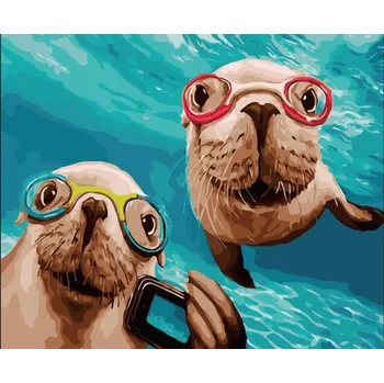 Malování podle čísel 40x50cm Tuleni /Koh-I-Noor