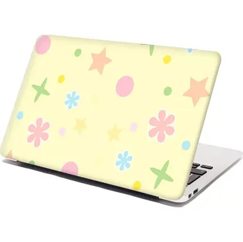 samolepka Sablio Samolepka na notebook Květiny na žluté - 29x20 cm