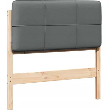 Čalouněné čelo postele s čelo Hnědá a světle šedá 75 cm