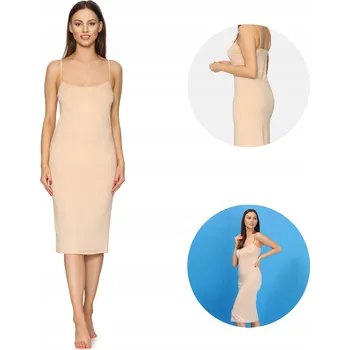 Podprsenka Merry Style spodnička pod kolena béžová velikost 4XL