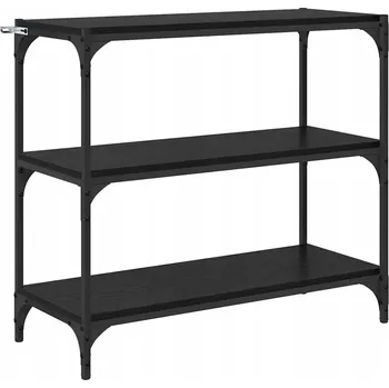 Knihovna Knihovna Černý dub 80 x 33 x 70,5 cm Konstrukční dřevo a železo