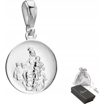 Přívěsek Medailonek Škapulíř stříbro 925 Matka Boží Škapulířská Přívěsek Závěs