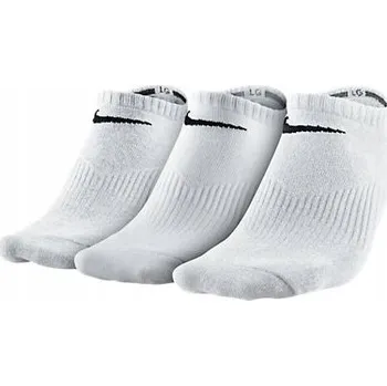 Pánské ponožky Lehké Ponožky Nike No Show, bílé, velikost 46-49