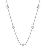 MN409 Stříbrný náhrdelník s moissanity
