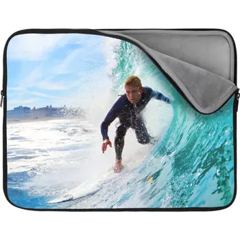 pouzdro na notebook Sablio Obal na notebook Surfař na vlně - 17"