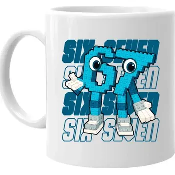 Žertovný předmět Tričkový.cz - Six seven 67 - Italian Brainrot - hrnek s potiskem